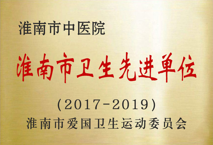 2017-2019淮南市卫生先进单位